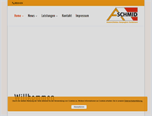 Tablet Screenshot of dachbau-schmid.de